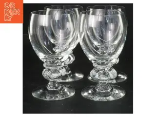 Sæt af glaskrus fra Holmegaard (str. Ø 7x13 cm)