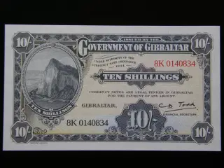 Gibraltar 10 Shillings/50 Pence (1934) 2018  Unc.