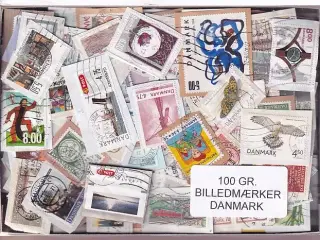 Danmark 100 g. Billedmærker Enkeltklip - Ny varer hjemkommet 25 - 08 - 2024