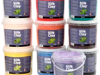 Silk Clay®, ass. farver, 10x650g/ 1 pk.