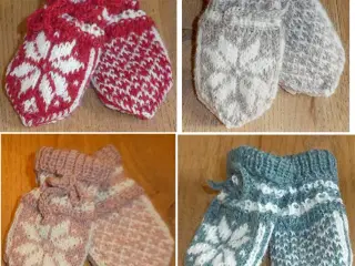 Håndstrikkede babyluffer