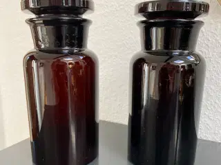 Apotekerglas brune. 