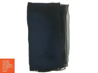 Sort dekorativt tørklæde (str. 179 x 43 cm)