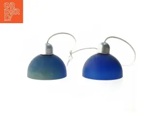 Blå pendler (str. Ø 14x11 cm)