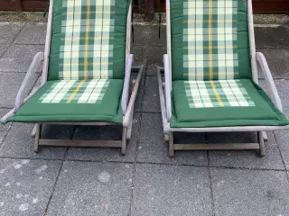 2 stk have liggestole med hynder