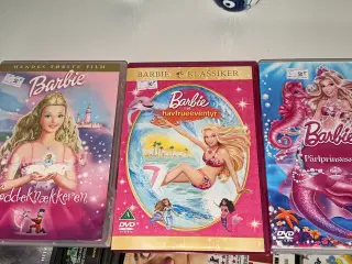 3 stk Barbie DVD 