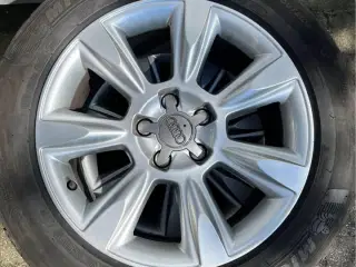 Flotte originale Audi-alufælge inkl dæk