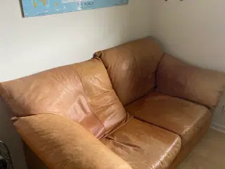 Lænestol og 2 personers sofa 