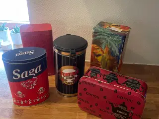 Vintage kaffedåser.