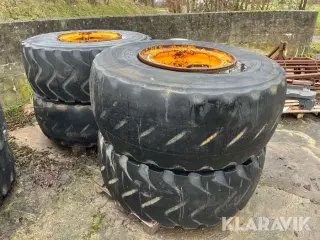 Komplethjul Michelin til Volvo L110 og 120 - 4 styk