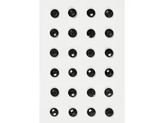 Rhinsten, diam. 8 mm, sort, 32stk./ 1 pk.