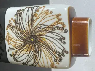 Royal Baca fajance vase og fad mm