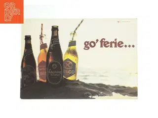 Vintage Reklameplakat med ølflasker (str. 60x42 cm)
