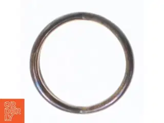 Tre sølvringe med hjerte og sten (str. 52 mm)