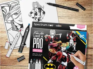 DIY Kit Illustration, Harley Quinn, ass. farver, 1 pk.