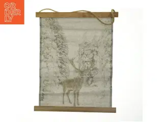 Vægdekoration med kronhjort (str. 50x40 cm)