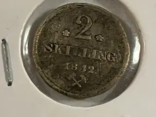 2 Skilling 1842 Norge
