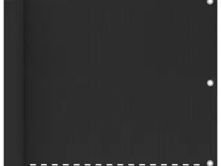 Balkonafskærmning HDPE 75x600 cm antracitgrå