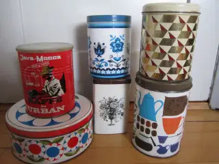 RETRO. 6 stk. charmerende DÅSER.