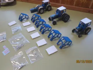 6 stk Nye Modeltraktor Tilbehør Førerkabiner