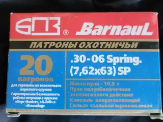 Barnaul 30-06 ammunition 