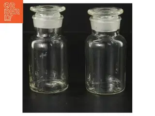 Glasflasker med låg (str. 11,5 cm)