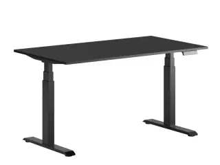 B2B Engros -  Two Hæve/sænkebord - 120x80cm - m/ 2 motorer - Sort-sort