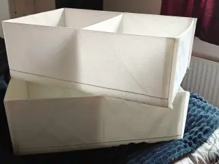 2 stk IKEA Stuk boks til skuffe/skab