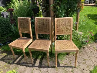 spisebordsstole i fransk flet