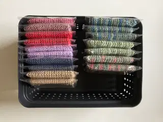 Strikkede karklude, 100% bomuld