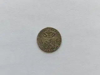1/10 Gulden Netherlands East Indies 1855