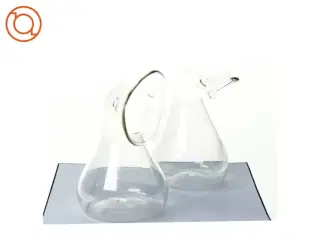 Tissekolber til dreng og pige i glas, fra gammelt hospitalsvæsen (9 x 5 cm)