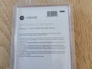 HAWKE MATCH MOUNT RINGS WEAVER