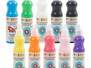 Vinduesmaling i Ass. Farver - 10x75ml Kvalitet