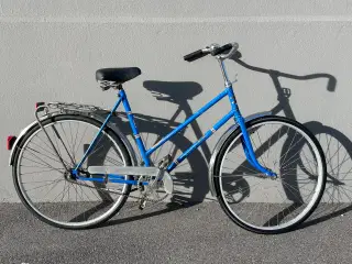 Blå Record retro damecykel