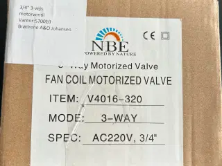 Fan coil motorised pump 3 way (motorventil) 