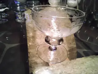 Holmegaard gissenfelt vinløvglas champagne