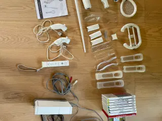 Wii plus spil og tilbehør