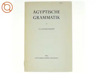 &#196;gyptische Grammatik af C.E. Sander-Hansen (bog)