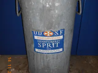 Galvaniseret spritbeholder 45 liter
