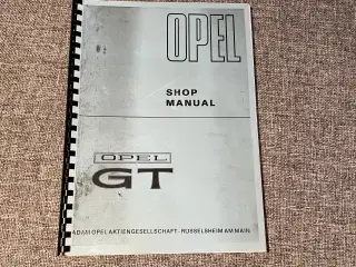 Værkstedshåndbog, Opel GT 1968-73