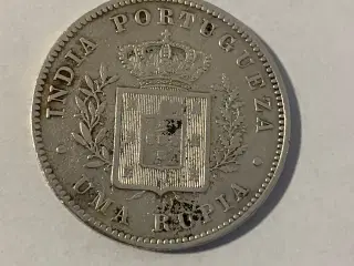 India Portuguese Uma Rupia 1882
