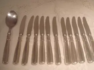 LOTUS 11 FROKOSTKNIVE 3-TÅRNET SØLV, 1 SALATSKE