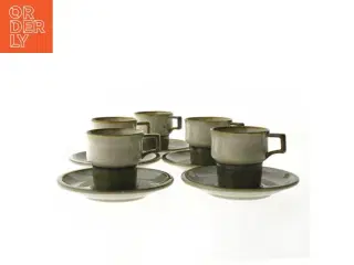 Stel kaffekopper og underkopper, 5 stk. fra B&G (str. Ø 15 og Ø 7,5x7,5 cm) (DVD)