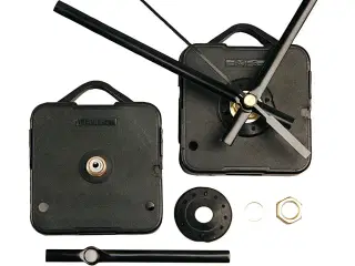 Sort urværk til DIY-projekter, max. 3 mm tykkelse