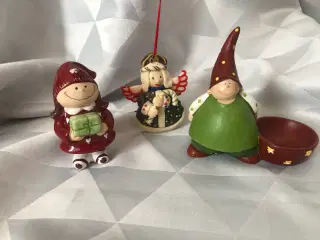 3 forskellige julefigurer