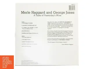 LP - Merle Haggard and George Jones: A Taste of Yesterday&#39;s Wine fra Hallmark
