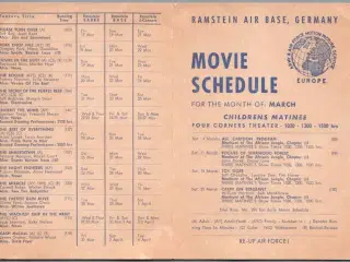 Ramstein Air Base - Germany - Movie Schedue -