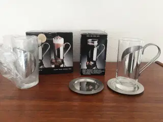 4 Irish Coffee Glas + 2 bordskånere
