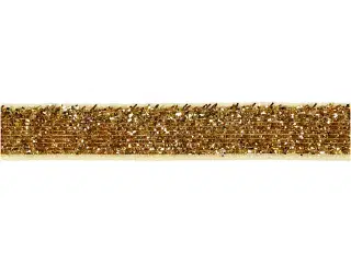 Dekorationsbånd, B: 10 mm, guld, 5m/ 1 rl.